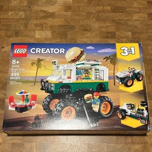 LEGO 31104 Creator 3 in 1 Monster Burger Truck Set New Age 8+ 499pcs
